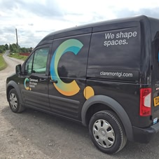 Photo of vehicle with graphics