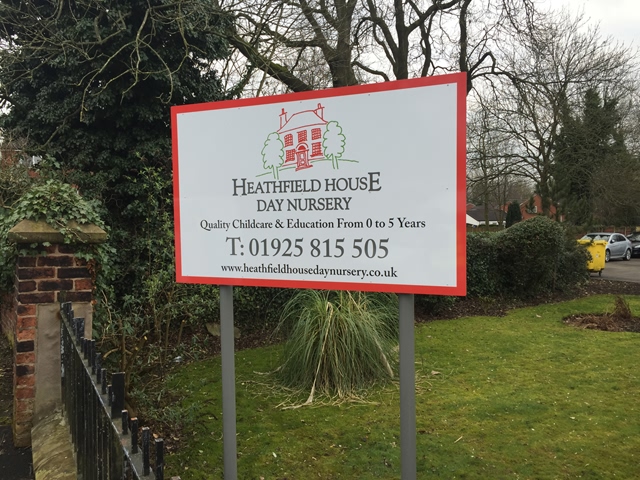 Photo of freestanding signs