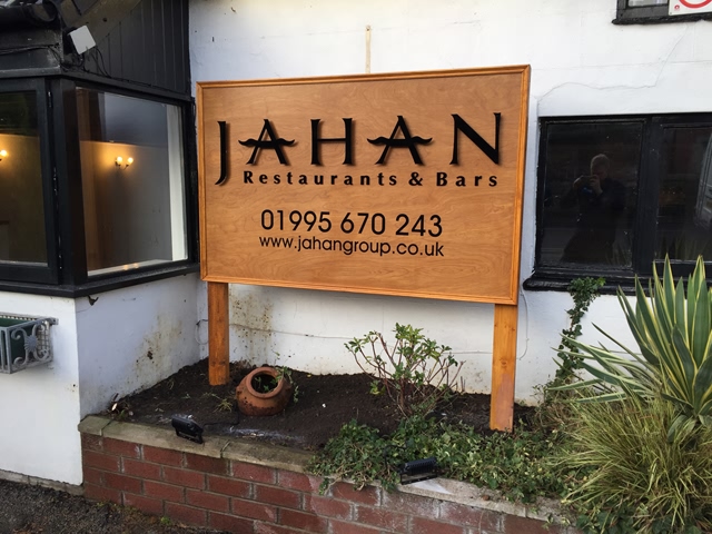 Photo of freestanding signs