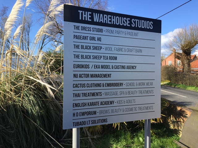 Photo of freestanding signs