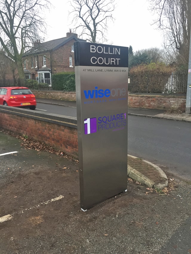 Photo of freestanding signs