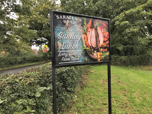 Photo of freestanding signs