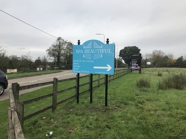 Photo of freestanding signs