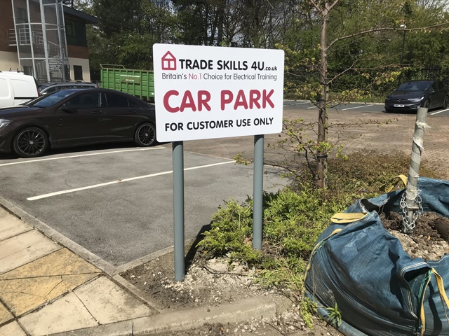 Photo of freestanding signs