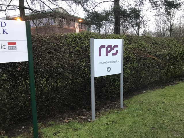 Photo of freestanding signs