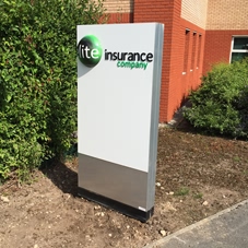 Photo of freestanding signs