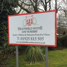 Photo of freestanding signs