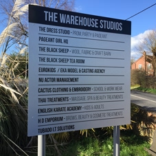 Photo of freestanding signs