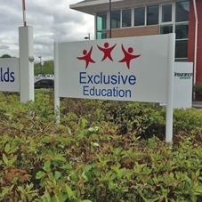 Photo of freestanding signs