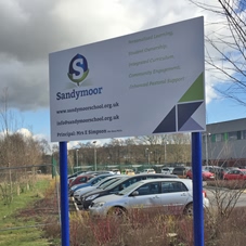 Photo of freestanding signs