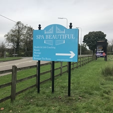 Photo of freestanding signs