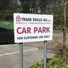 Photo of freestanding signs