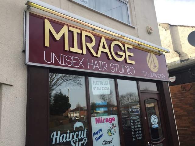 Photo of illuminated signs