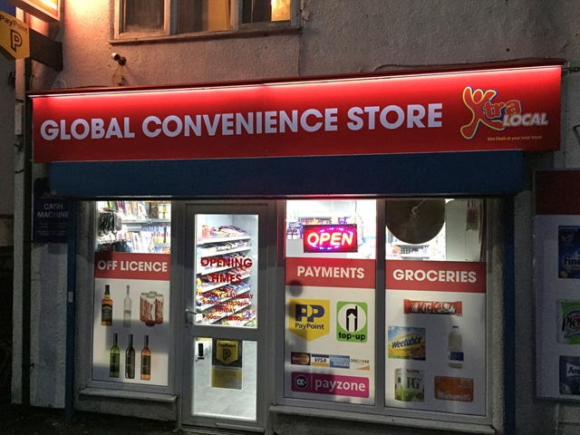 Photo of illuminated signs