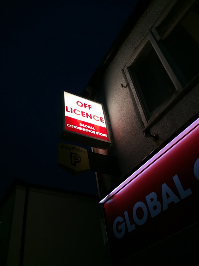 Photo of illuminated signs