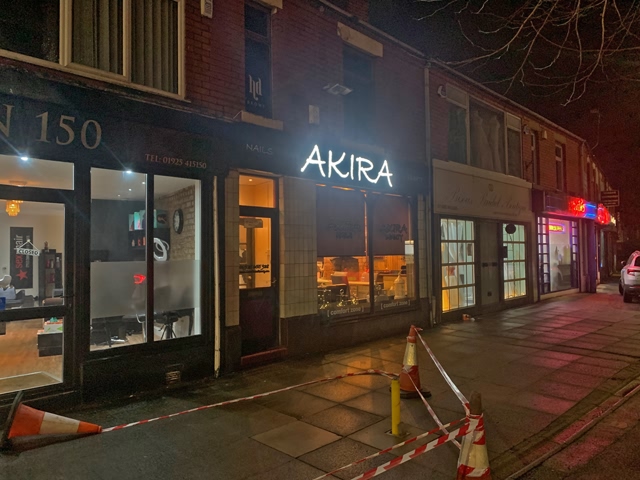 Photo of illuminated signs