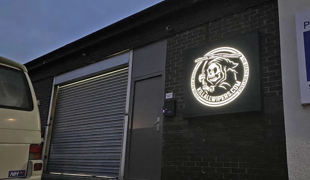 Photo of illuminated signs