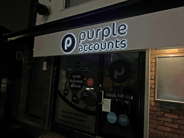 Photo of illuminated signs