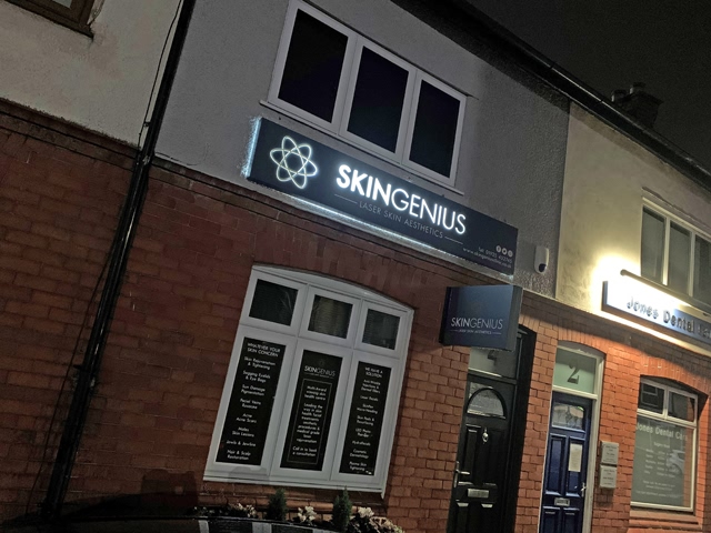 Photo of illuminated signs