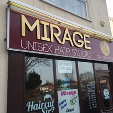 Photo of illuminated signs