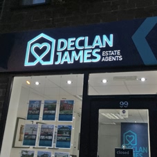 Photo of illuminated signs