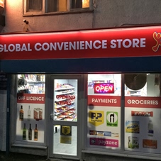 Photo of illuminated signs