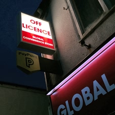 Photo of illuminated signs