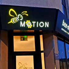 Photo of illuminated signs