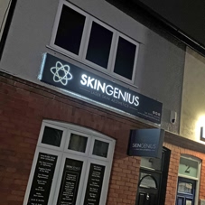 Photo of illuminated signs