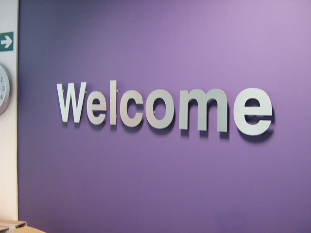 Photo of interior sign