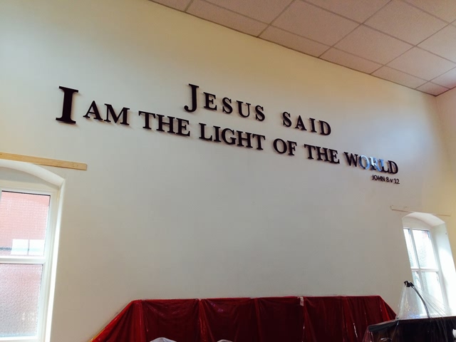 Photo of interior sign