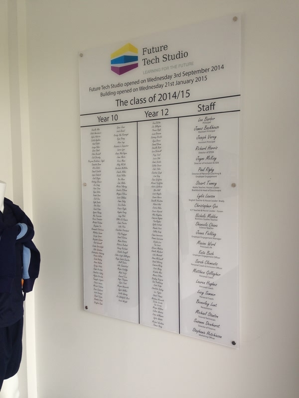 Photo of interior sign