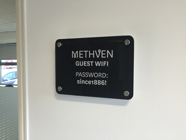 Photo of interior sign