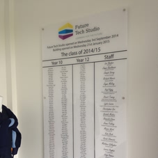 Photo of interior sign