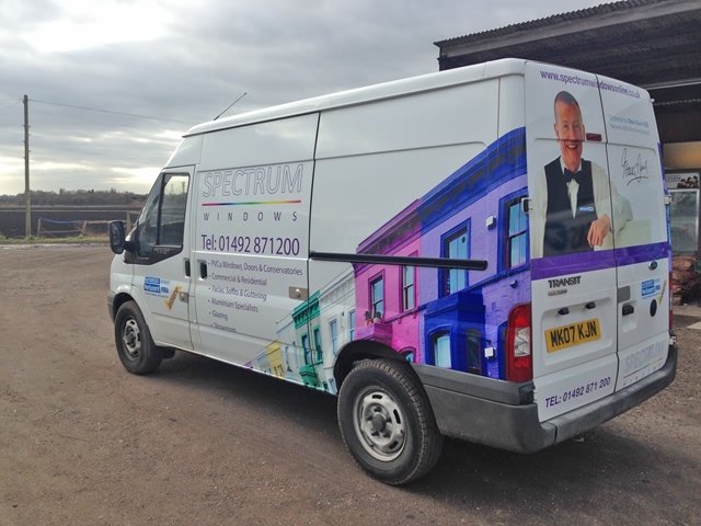 Photo of vehicle with graphics