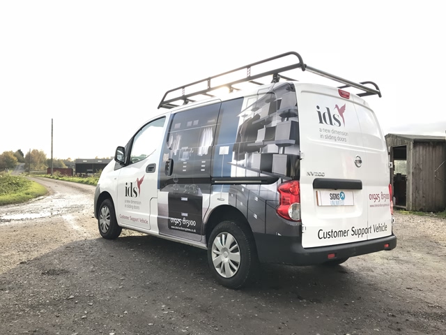 Photo of vehicle with graphics