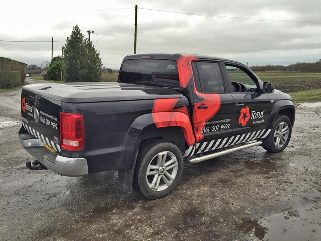 Photo of vehicle with graphics