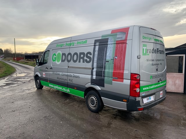 Photo of vehicle with graphics