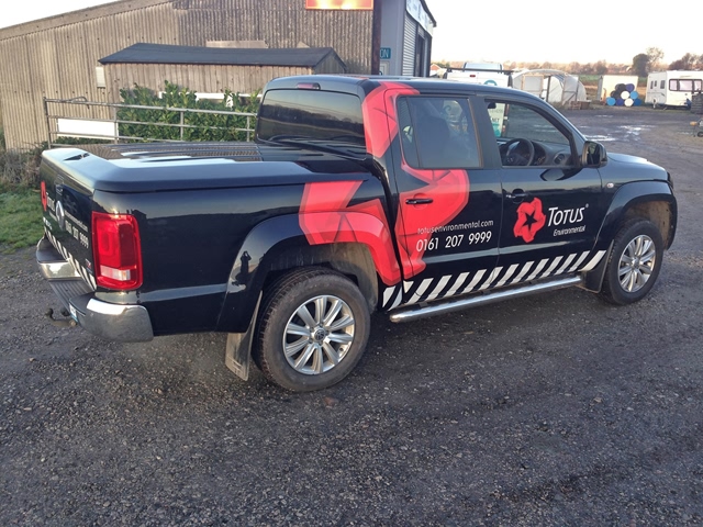 Photo of vehicle with graphics