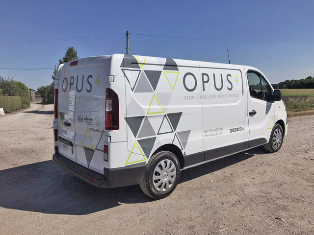 Photo of vehicle with graphics