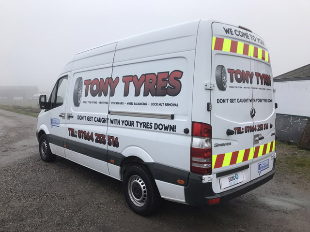 Photo of vehicle with graphics