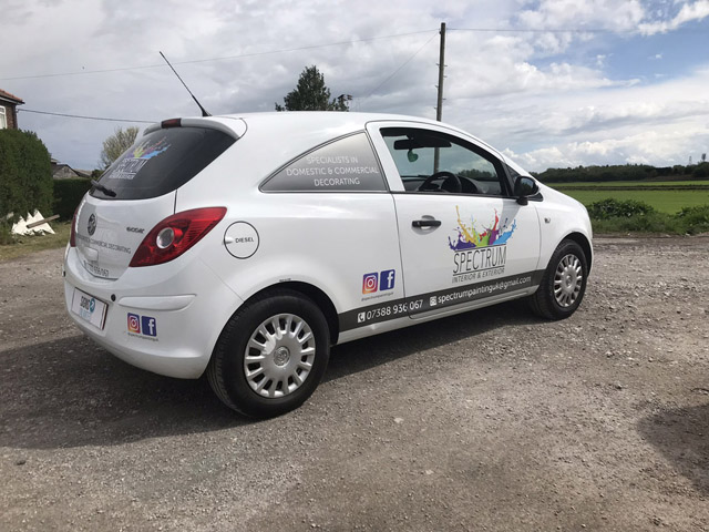 Photo of vehicle with graphics