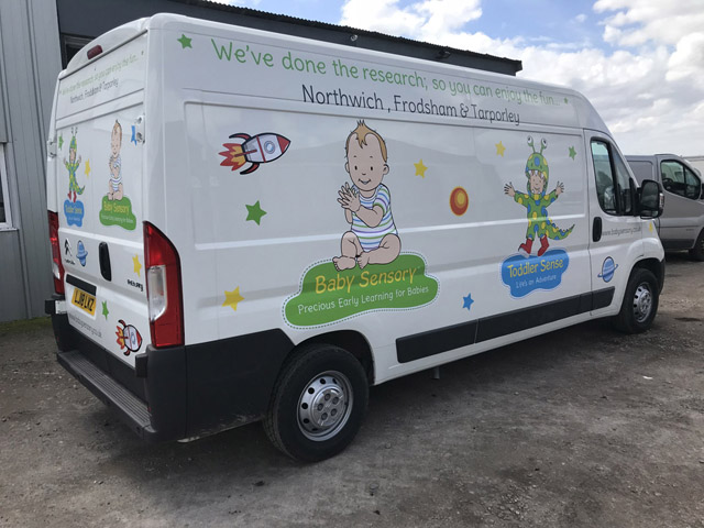 Photo of vehicle with graphics