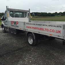 Photo of vehicle with graphics