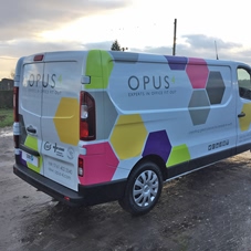 Photo of vehicle with graphics