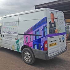 Photo of vehicle with graphics