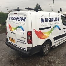 Photo of vehicle with graphics