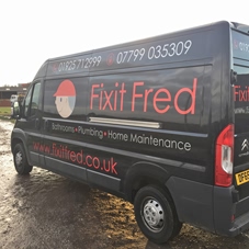 Photo of vehicle with graphics