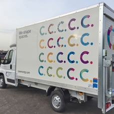 Photo of vehicle with graphics