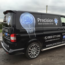 Photo of vehicle with graphics